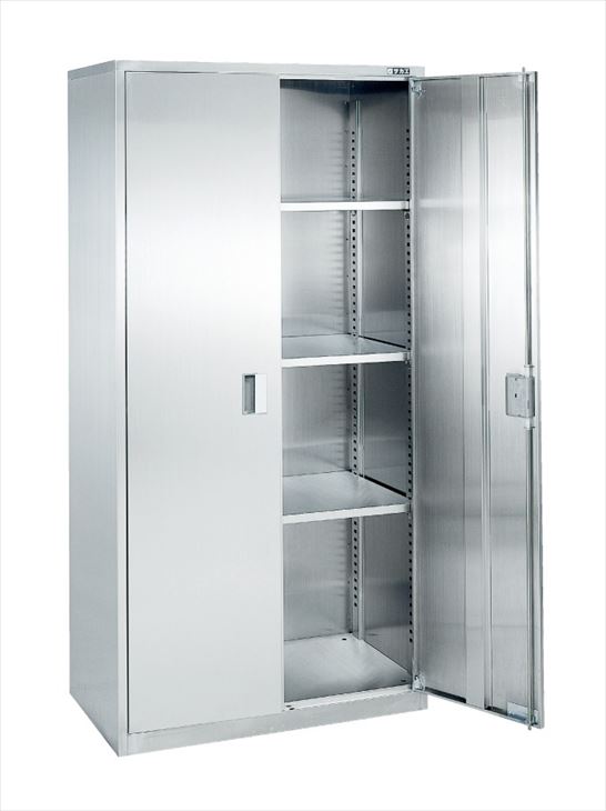 【ポイント10倍】【直送品】 サカエ ステンレス保管ユニット(両開き戸タイプ) SU-90A2 (144141) 【大型】