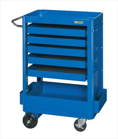 【直送品】 サカエ 工具収納ワゴン NTW-640C5B (023357) 【大型】