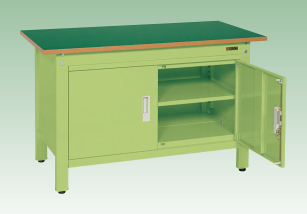 【ポイント5倍】【直送品】 サカエ 軽量一人用作業台扉付 CP-096DRT (033216) 【大型】
