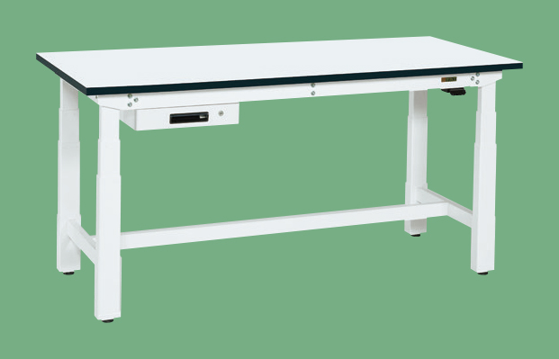 【直送品】 サカエ 電動昇降細工物台(掛け目手あい) DKN-127AMW (033761) 【大型】 家具、インテリア-デスク、机-その他デスク、机