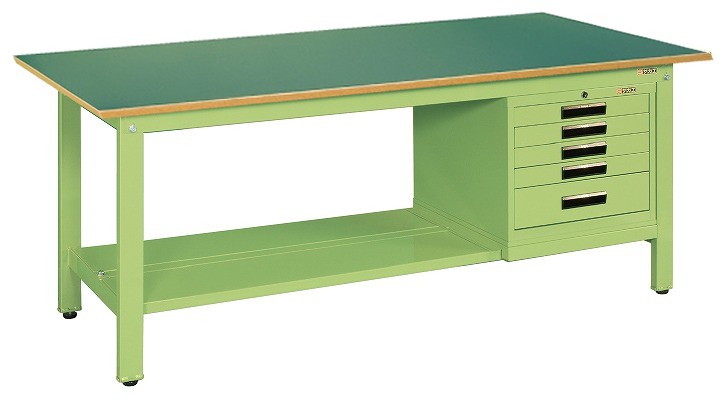 【ポイント10倍】【直送品】 サカエ 軽量作業台KKタイプ(SVEキャビネット付) KK-49FSVE5 (041552) 【大型】
