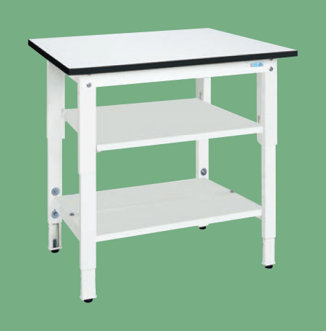 【ポイント5倍】【直送品】 サカエ 軽量高さ調整作業台TKK8タイプ(中板・中棚付) TKK8-096T2LW (047082) 【大型】