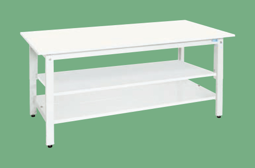 【ポイント10倍】【直送品】 サカエ 軽量作業台(抗菌・抗ウイルス天板・中棚中板付) KH-69VPWT2 (047455) 【大型】