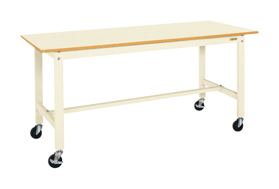 【直送品】 サカエ 軽量作業台KHタイプ(移動式・直進安定金具無し) KH-69UBI (048405) 【大型】