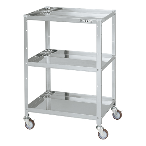 【直送品】 サカエ ステンレススペシャルワゴン(移動式)SUS430 SR4-6083NU (084325) 【大型】
