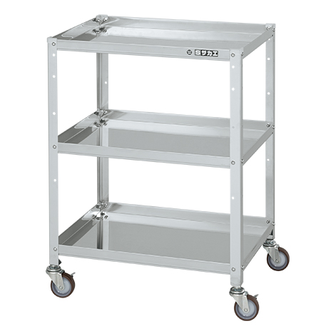 【直送品】 サカエ ステンレススペシャルワゴン(移動式)SUS304 SR3-60803SNU (084372) 【大型】