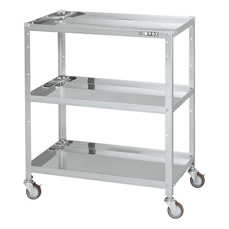 【ポイント10倍】【直送品】 サカエ ステンレススペシャルワゴン(移動式)SUS304 SR3-7583NU (084385) 【大型】