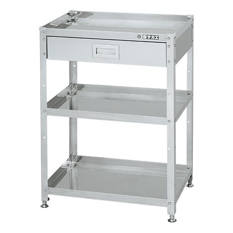 【ポイント10倍】【直送品】 サカエ ステンレススペシャルワゴン(固定式)SUS430 SN4-6083A (084444) 【大型】