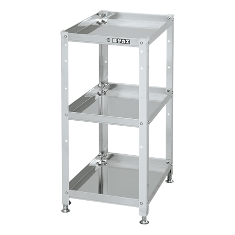 【ポイント5倍】【直送品】 サカエ ステンレススペシャルワゴン(固定式)SUS304 SN3-4373 (084470) 【大型】