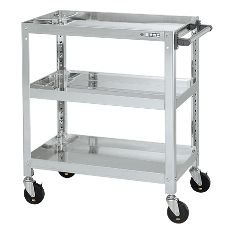【直送品】 サカエ ステンレススーパーワゴン(ねじ込み式)SUS430 SAS4-7483DC (084556) 【大型】