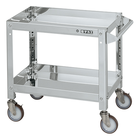 【ポイント10倍】【直送品】 サカエ ステンレススーパーワゴン(ねじ込み式)SUS304 SAS3-9062SNU (084615) 【大型】