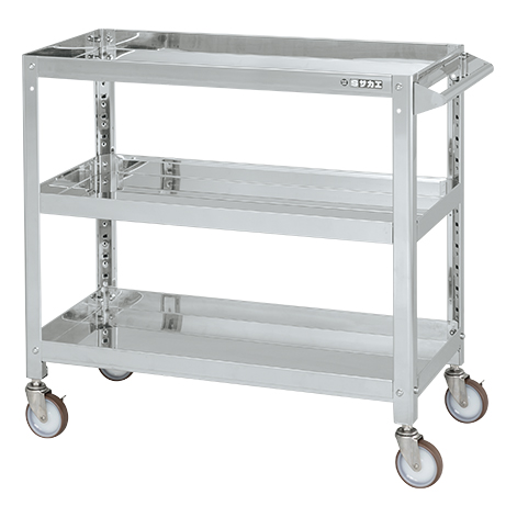 ポイント10倍】【直送品】 サカエ ステンレススーパーワゴン(ねじ込み