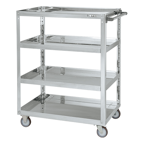 【ポイント5倍】【直送品】 サカエ ステンレススーパーワゴン(プレート式)SUS430 SAP4-60114NUJ (084774) 【大型】