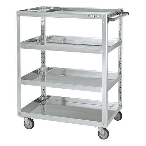 【ポイント5倍】【直送品】 サカエ ステンレススーパーワゴン(プレート式)SUS430 SAP4-60114EJ (084778) 【大型】