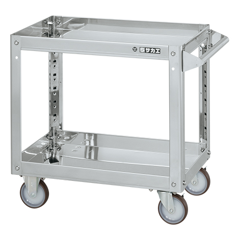 【ポイント10倍】【直送品】 サカエ ステンレススーパーワゴン(プレート式)SUS304 SAP3-6062NUJ (084822) 【大型】