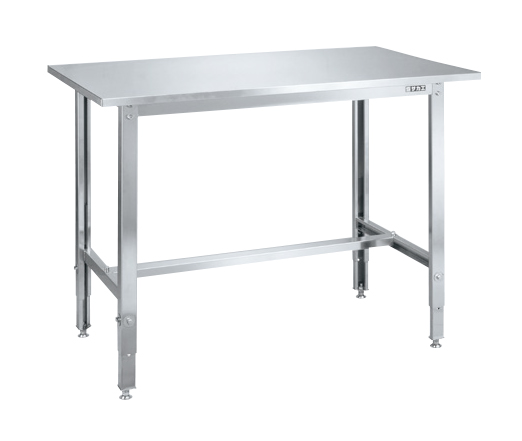 【直送品】 サカエ ステンレス高さ調整作業台(SUS304) SUT3-126LCN (087042) 【大型】