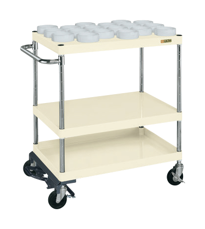 直送品 サカエ ツーリングワゴン(フットブレーキ付) ASR-33CJKBR サカエ スーパーワゴン（ハンドブレーキ付） EKR-200HBNUI 021978