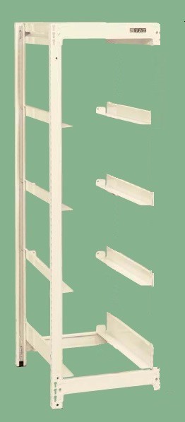 【ポイント5倍】【直送品】 サカエ コンテナラックケース(連結・4段タイプ) CR-40RN (140532) 【大型】