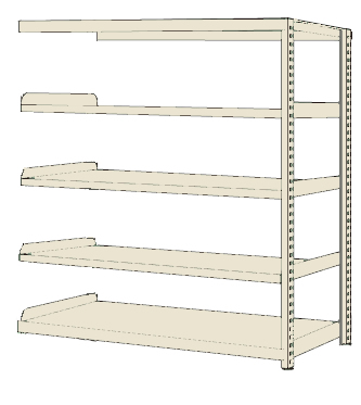 【ポイント5倍】【直送品】 サカエ RKラック(連結・均等耐荷重：250KG/段・5段タイプ) RKN-5785RI (171517) 【大型】
