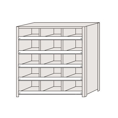 【ポイント10倍】【直送品】 サカエ 区分棚 NCCM711-305 (184157) 【特大・送料別】