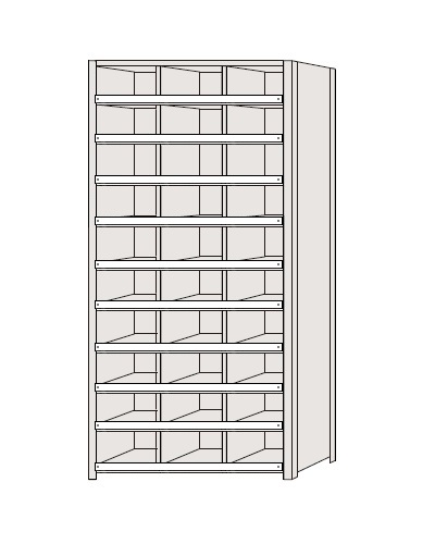 【ポイント10倍】【直送品】 サカエ 区分棚 NCCM111-310 (184183) 【特大・送料別】