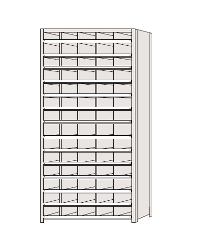 【直送品】 サカエ 区分棚 NCCM110-514 (184206) 【特大・送料別】