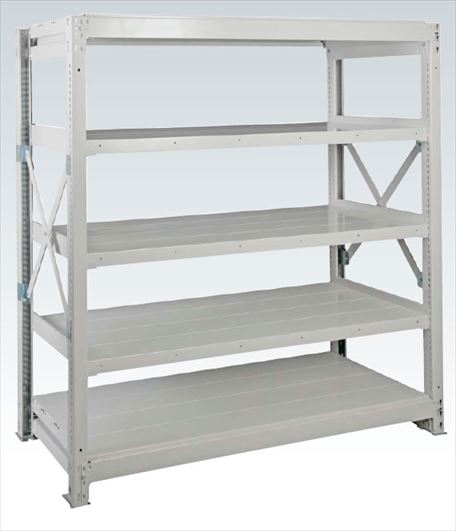 【直送品】 サカエ 重量棚NR型(1000KG/段・単体・H1510MM・5段) NR-9345 (189141) 【特大・送料別】