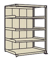 【ポイント5倍】【直送品】 サカエ ラークラックパネル付(150KG/段・連結・5段タイプ) PRLW-1115R (197103) 【特大・送料別】