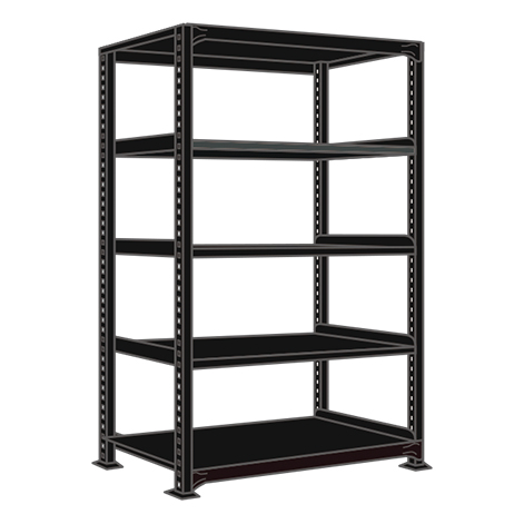 【直送品】 サカエ ラークラック(150KG/段・単体・高さ1800MM・5段) RLK-1745 (197942) 【大型】