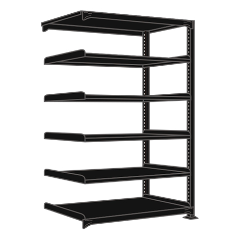 【直送品】 サカエ ラークラック(150KG/段・連結・高さ2100MM・6段) RLK-2146R (197955) 【大型】