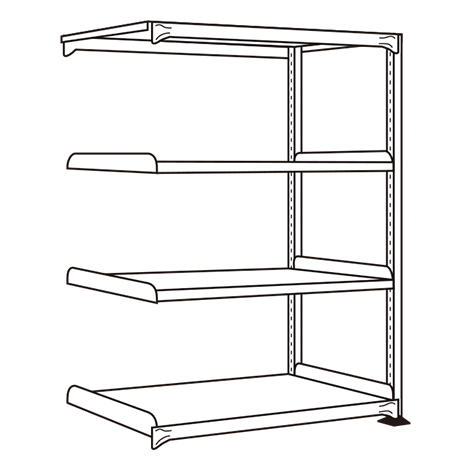 �y�|�C���g10�{�z�y�����i�z �T�J�G ���[�N���b�N(150KG/�i�E�A���E����1800MM�E4�i) RLS-1124R (198301) �y��^�z
