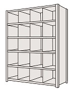 【ポイント5倍】【直送品】 サカエ 物品棚ＬＪ型（１２０ｋｇ／段・高さ２１００ｍｍ・６段タイプ） LJ2326 (204029) 【特大・送料別】 :p5 sakae 204029:道具屋さん