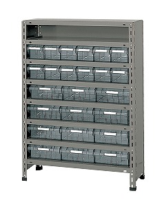 【ポイント5倍】【直送品】 サカエ 物品棚LEK型樹脂ボックス LEK8118-24T (204312) 【特大・送料別】