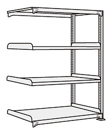 【ポイント10倍】【直送品】 サカエ 中軽量棚ＮＥＷ型連結（２００ｋｇ／段・Ｈ１２００ｍｍ・４段） NEW 8114R (204666) 【特大・送料別】 :p10 sakae 204666:道具屋さん