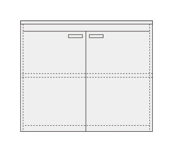 【ポイント10倍】【直送品】 サカエ ピットイン（キャビネット・天板付） PN-F22W (251739) 【大型】