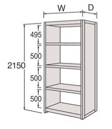 【ポイント10倍】【直送品】 サカエ カノラライト軽量棚 6U75BB-ZA75 (268957) 【特大・送料別】