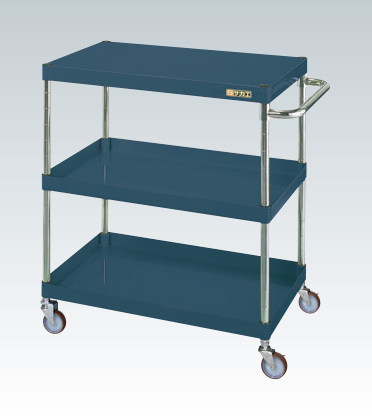 【ポイント5倍】【直送品】 サカエ CSパールワゴン(軽量タイプ・直進安定金具付) CSP-7583LYNUD (320683) 【大型】