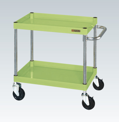 【ポイント5倍】【直送品】 サカエ CSパールワゴン(中量タイプ・直進安定金具付) CSP-7562Y (321601) 【大型】