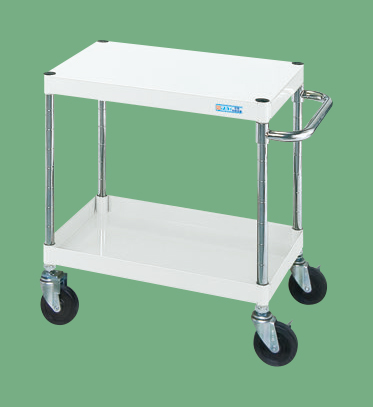 【ポイント5倍】【直送品】 サカエ CSパールワゴン(中量タイプ・直進安定金具付) CSP-7562YW (321621) 【大型】