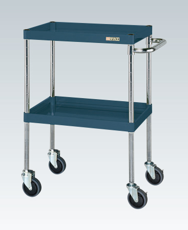 【ポイント10倍】【直送品】 サカエ CSパールワゴン(中量タイプ・直進安定金具付) CSP-7582YSED (323633) 【大型】