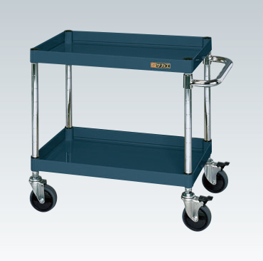 【直送品】 サカエ CSパール手押し車(中量印字機・ダブルストッパー仕様模様) CSP-6062DSED (324161) 【大型】