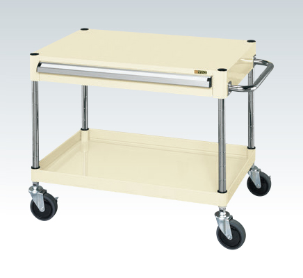 【直送品】 サカエ CSパールワゴン(中量タイプ・引出し付) CSP-6061ASEI (324208) 【大型】
