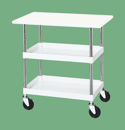 【直送品】 サカエ CSパールワゴン(中量タイプ・天板付) CSP-7582VW (324663) 【大型】