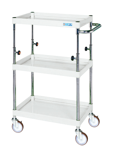 【ポイント5倍】【直送品】 サカエ CSパールワゴン(高さ調整タイプ) TCSP-6083NUW (326476) 【大型】