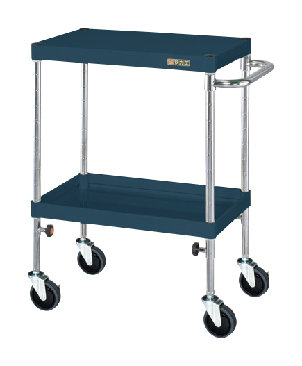 【ポイント10倍】【直送品】 サカエ CSパールワゴン(高さ調整タイプ) TCSP-6072SED (326531) 【大型】