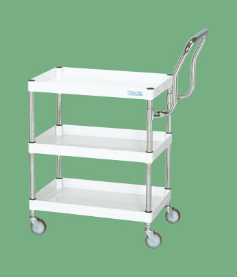 【ポイント10倍】【直送品】 サカエ CSパールワゴン(軽量・ハイタイプ取手) CSP-6073LHTNUW (328072) 【大型】