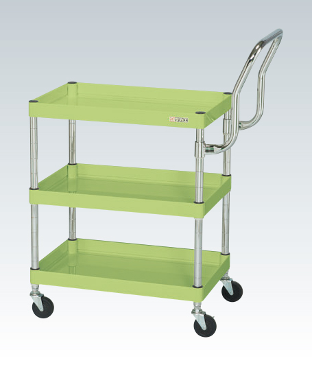 【ポイント5倍】【直送品】 サカエ CSパールワゴン(軽量・ハイタイプ取手) CSP-7573LHT (328102) 【大型】