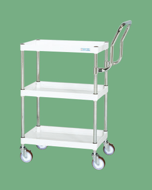 【直送品】 サカエ CSパールワゴン(中量・ハイタイプ取手) CSP-6073HTNUW (329072) 【大型】