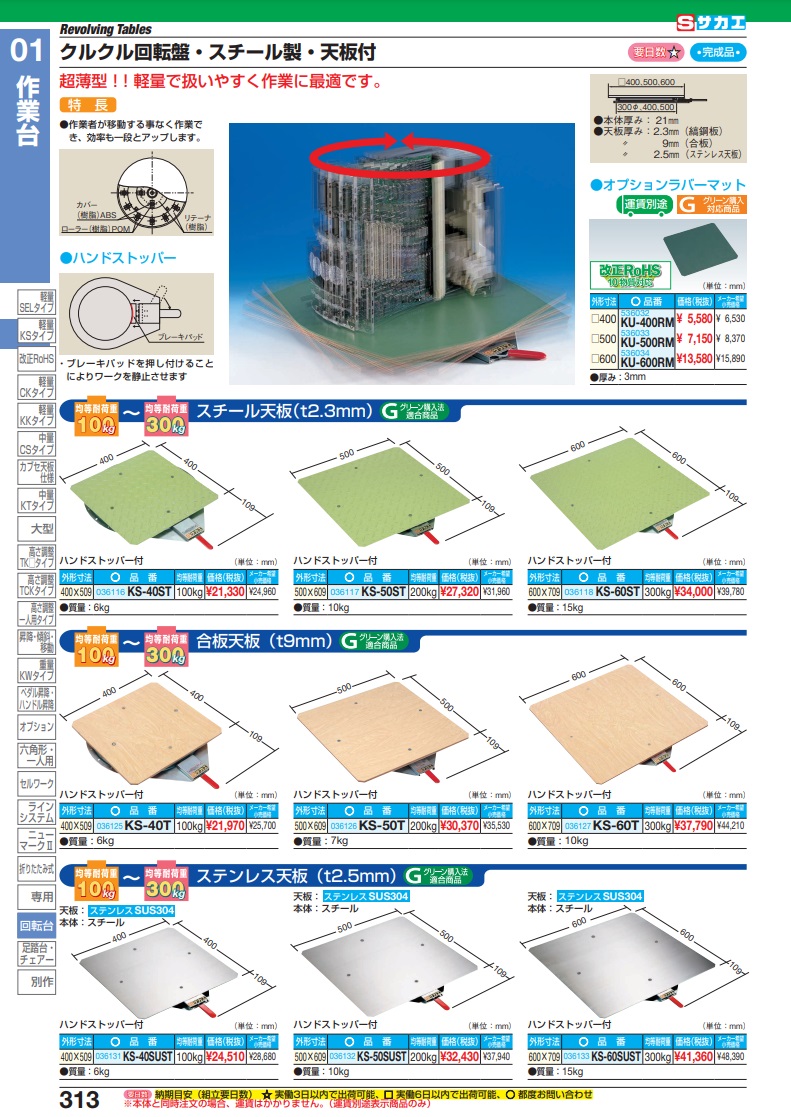 誕生日/お祝い サカエ クルクル回転盤用ラバーマット KU-600RM 536034