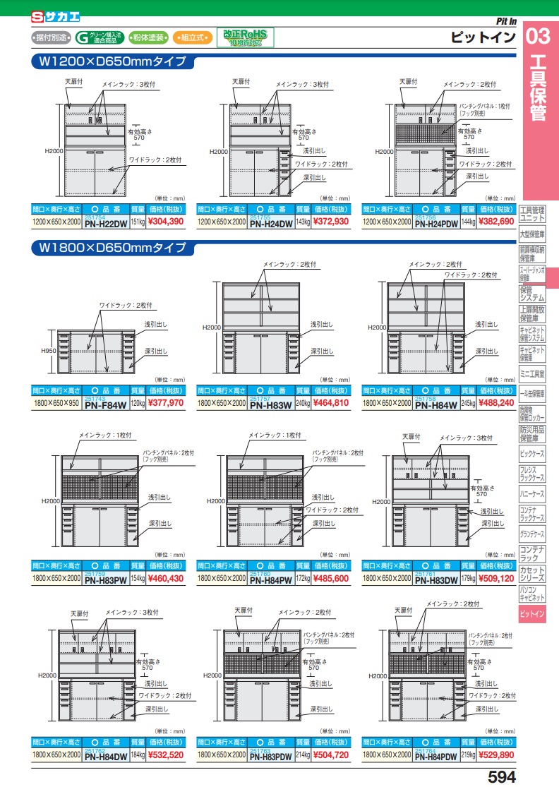 最大49%OFFクーポン サカエ SAKAE ピットイン 架台 PN-2HMPCKW ad